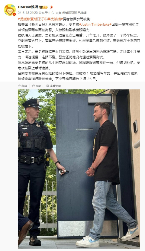 布兰妮粉丝狂欢：警方公布贾老板酒驾被拘正面照-2